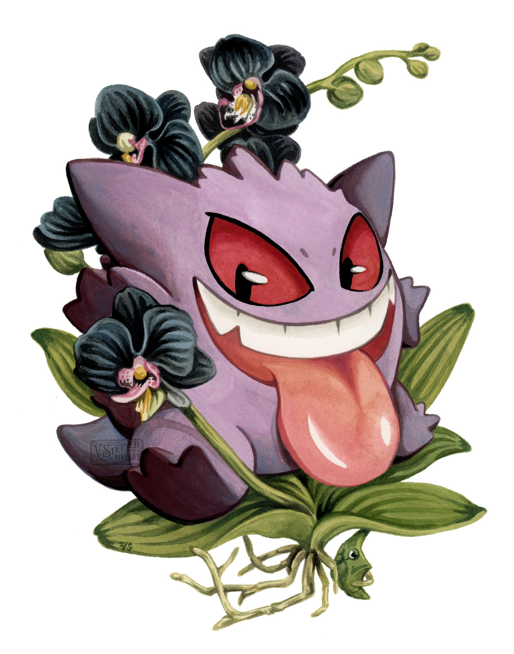 Gengar + Black Orchids