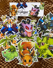 Load image into Gallery viewer, Pokemon- sticker pack of 6