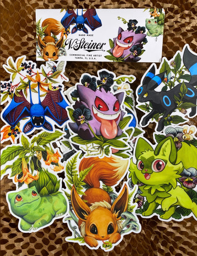 Pokemon- sticker pack of 6